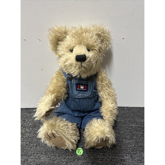 Boyds Bears Other - Boyds Bears Billy Bob Bruin with Frog Denim Overalls